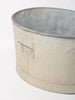 Huge Vintage French Galvanised bath planter