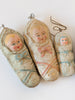 Rare Vintage German Dresden Pressed Card Baby Tree Decorations
