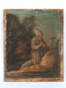 Antique 17th/18th Oil Painting of Saint Anthony the Abbot