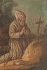 Antique 17th/18th Oil Painting of Saint Anthony the Abbot