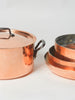 Professional French HAVARD Chef Copper Pan Set