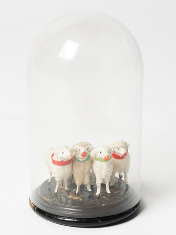Antique German Putz Sheep