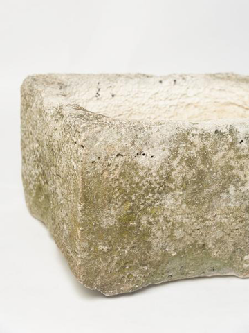 Antique French Hand carved Stone Trough