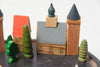 Vintage German Erzgebirge Miniature Wooden Putz Village