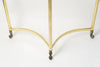 Rare Mid Century Brass & Glass Demi-Lune console table
