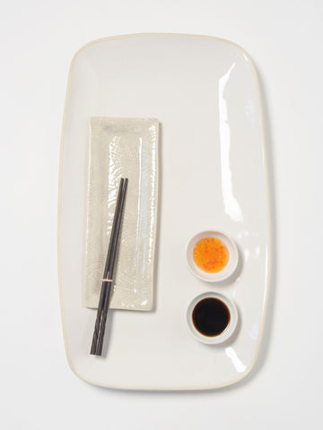 Wonkiware Large White Serving Trough Platter