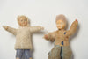 Antique German Cotton Spun Christmas Ornament/Figures