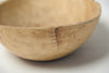 Antique Swedish Root Bowl with inscription and metal repairs