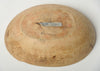 Antique Swedish Root Bowl with inscription and metal repairs