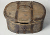 Antique Swedish Primitive Bentwood travel trunk
