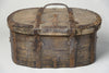 Antique Swedish Primitive Bentwood travel trunk
