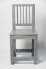 Antique Swedish Leksand style chair in Grey blue