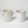 Vintage Italian White Confit pots