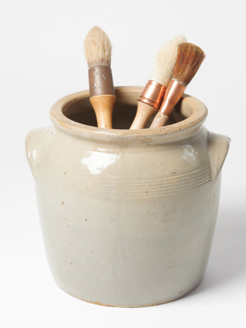 Vintage French Burgundy Confit Pot