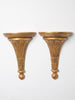 PAIR MID CENTURY ITALIAN FLORENTINE WALL CORBELS