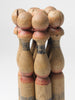 Antique French Wooden Skittles with Ball