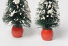 Pair Vintage 50's Bottle Brush Christmas Trees