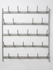 Antique French Galvanised Wall Bottle Drying Rack