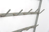 Antique French Galvanised Wall Bottle Drying Rack