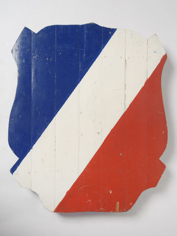 Antique French Flag Shield