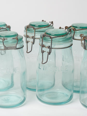 Collection Antique French Canning Jars