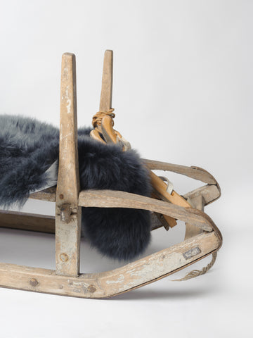Antique 19th Century Swedish Wooden Sledge