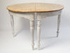 Antique Swedish Demi Lune Tables with original addition leaves