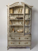 Antique Swedish Baroque Painted Vitrine