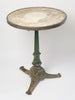 Amazing Antique French Marble Bistro Table, signed