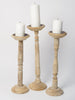 Bleached Balustrade Candlesticks