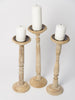 Bleached Balustrade Candlesticks