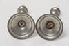Antique Pewter push up Candlesticks