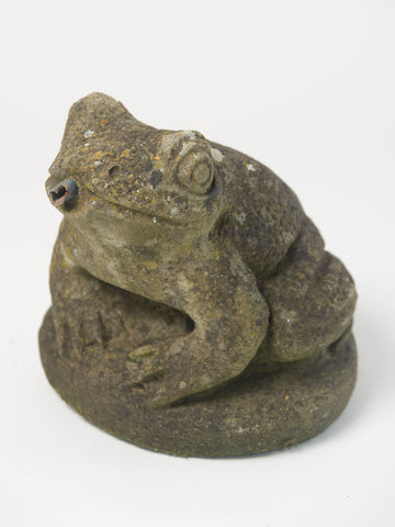 Vintage Reconstituted Stone Garden Toad