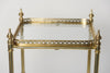 Mid Century Brass and Glass drinks trolley, small size