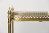 Mid Century Brass and Glass drinks trolley, small size