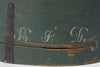 Antique Swedish Bentwood box with initials and metal repairs