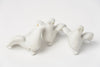 Antique French Bisque porcelain doves