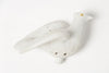 Antique French Bisque porcelain doves