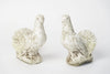 Pair Vintage French Stone doves, circa 1950's