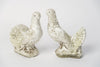Pair Vintage French Stone doves, circa 1950's