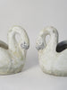 Pair Vintage French Swan Planters, circa 1950