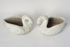 Pair Vintage French Swan Planters, circa 1950