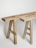 Vintage Rustic Elm Pig Benches