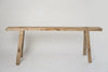 Vintage Rustic Elm Pig Benches