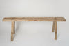 Vintage Rustic Elm Pig Benches