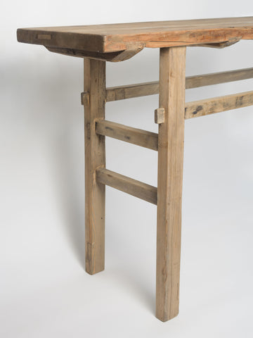 Vintage Rustic Elm Console Table