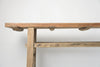 Vintage Rustic Elm Console Table