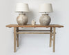 Vintage Rustic Elm Console Table