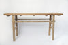 Vintage Rustic Elm Console Table