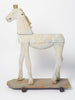 Antique 19th Century French Toy horse fragment on wheeled base